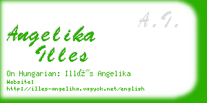angelika illes business card